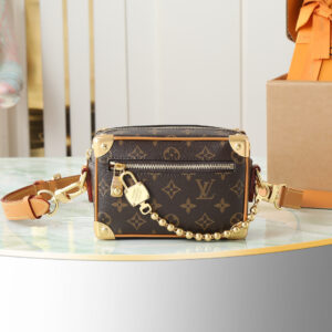 Louis Vuitton Mini Soft Trunk Monogram Chain Crossbody Bag