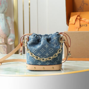 Louis Vuitton Nano Noé Denim Monogram Crossbody Bag
