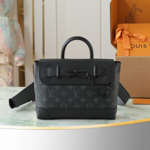 Louis Vuitton Steamer Small Crossbody Bag M46953 in Monogram Eclipse