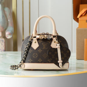 Louis Vuitton Alma Mini Monogram Chain Handbag