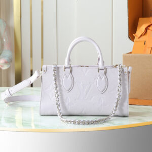Louis Vuitton OnTheGo Small Handbag M15192 in Purple Monogram Empreinte Leather
