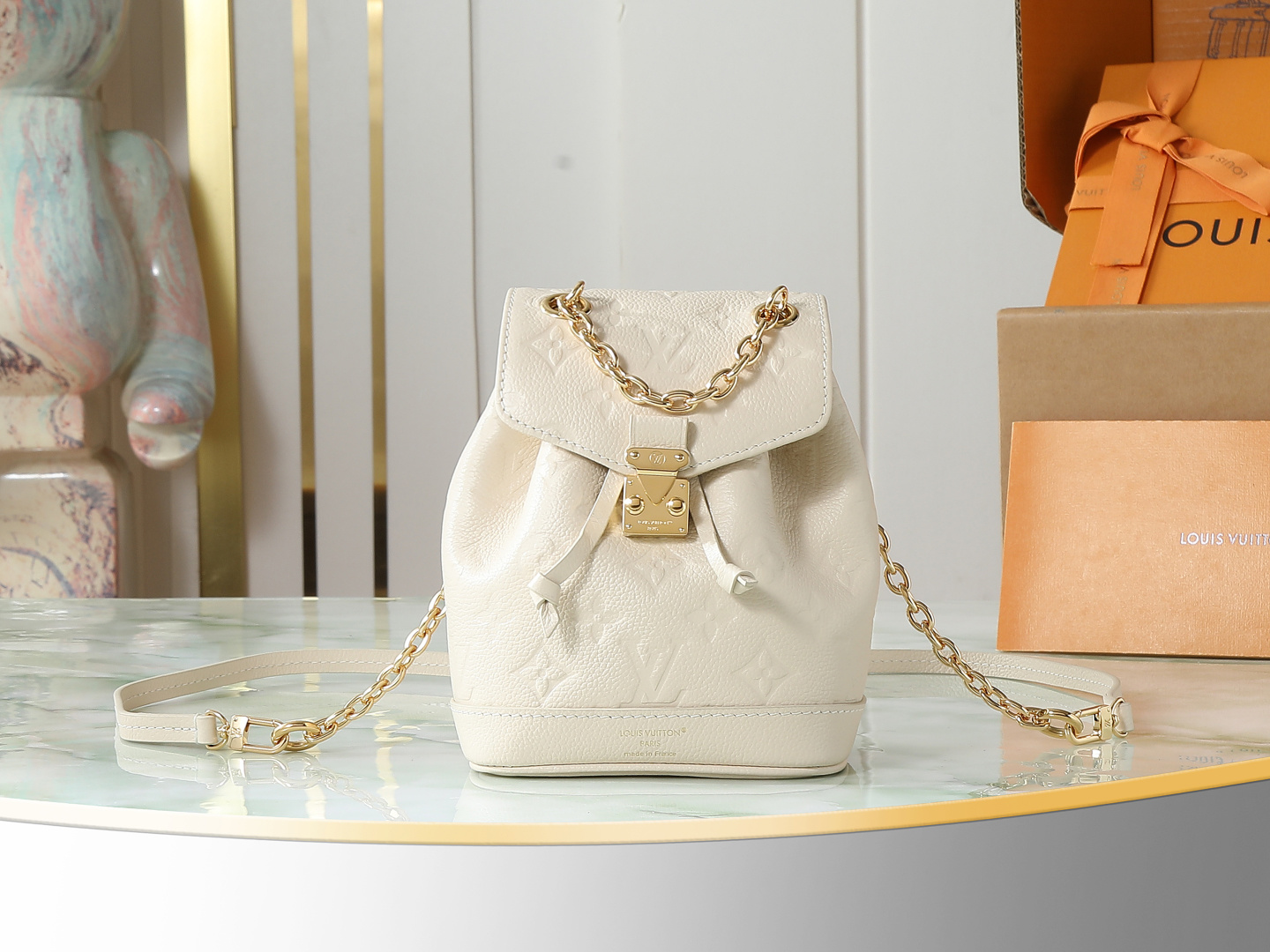 Louis Vuitton Nano Noé Monogram Leather Shoulder Bag