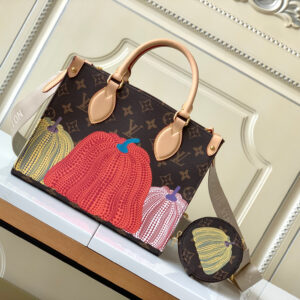 Louis Vuitton OnTheGo Small Handbag with Yayoi Kusama Monogram Canvas