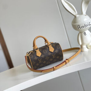 Louis Vuitton Nano Speedy Crossbody Bag in Monogram Empreinte Leather