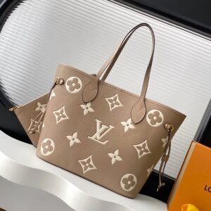 Louis Vuitton Neverfull Medium Shopping Tote with Detachable Zipped Pouch