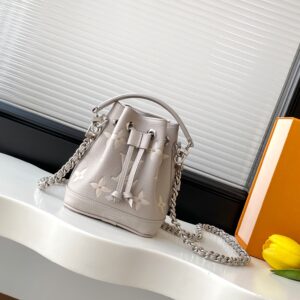 Louis Vuitton Nano Noé Monogram Empreinte Leather Bucket Bag