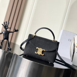 Celine Teen Nino Black Denim Handbag