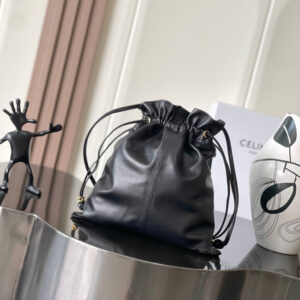 Celine Crystal Drawstring Cloud Bag