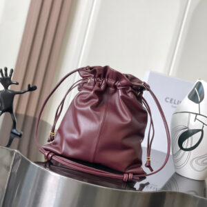 CELINE CRYSTAL Drawstring Cloud Bag