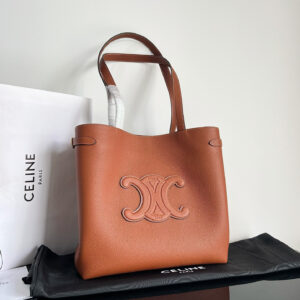 Celine CUIR Series CABAS ANAÏS Grained Calfskin Leather Tote Bag