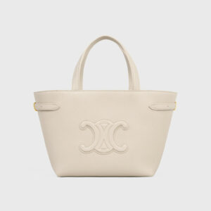 Cabas Anais Small Grained Calfskin Leather Tote Bag