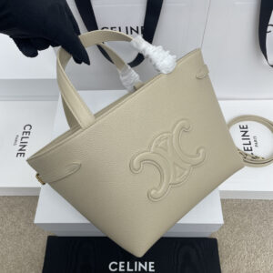 CABAS ANAIS Textured Leather Tote Bag