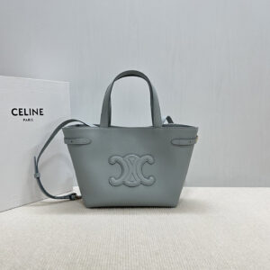 Cabas Anais Small Textured Leather Tote Bag