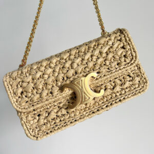 TRIOME Woven Chain Shoulder Bag