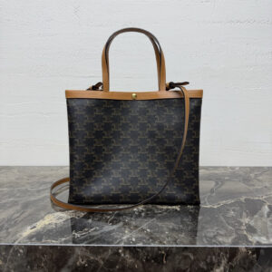 Small Square Cabas Logo-Print Handbag