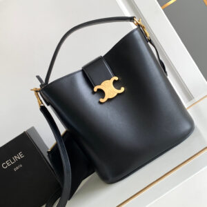 Celine Louise Medium Smooth Calfskin Bucket Bag