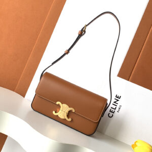 All-Leather Calfskin Shoulder Bag