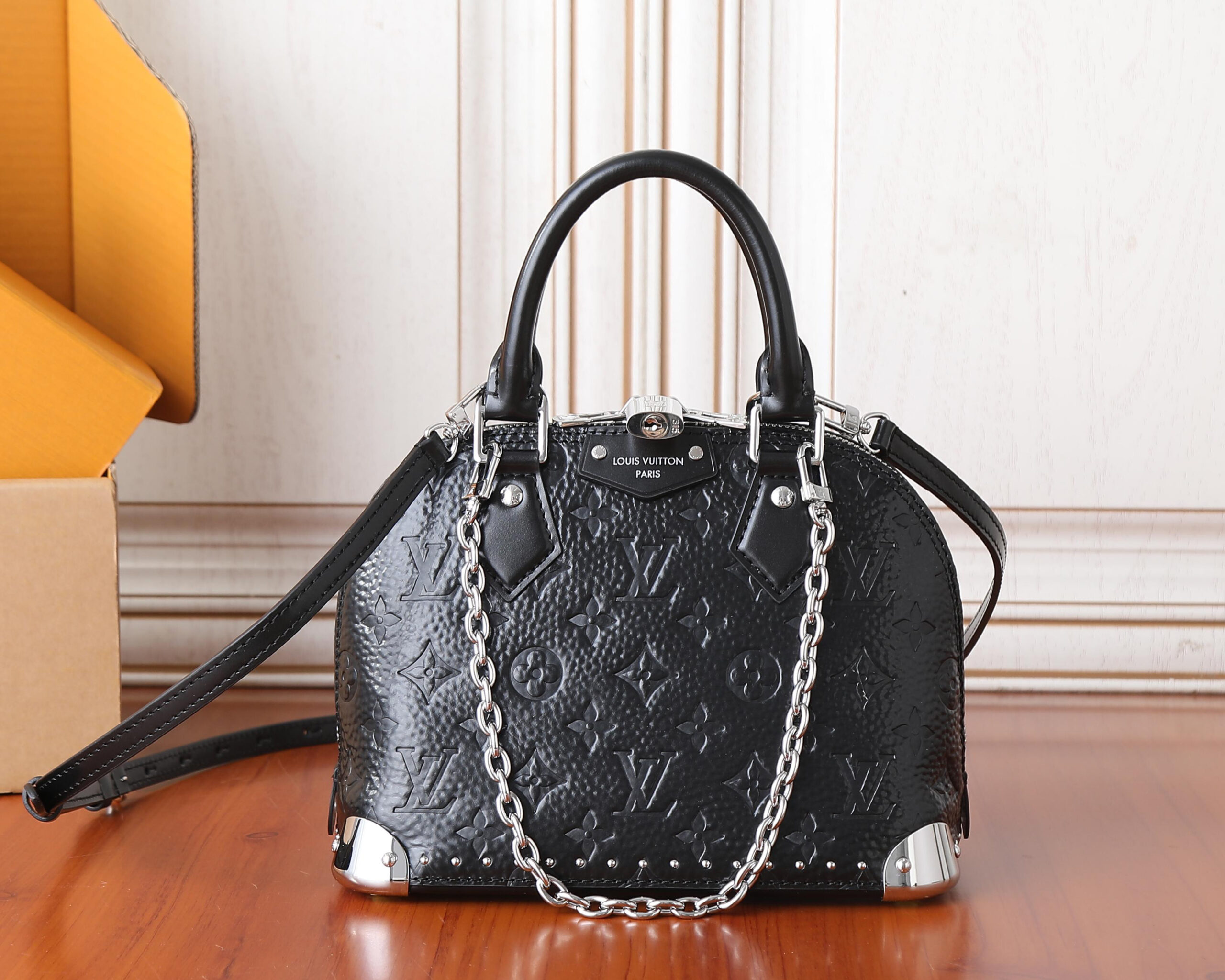 Louis Vuitton Alma BB Handbag in Monogram Saga Canvas