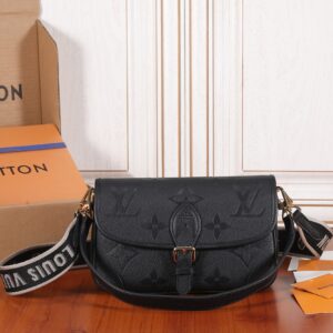 Diane Monogram Empreinte Leather Shoulder Bag