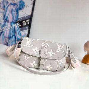Diane Monogram Empreinte Leather Shoulder Bag