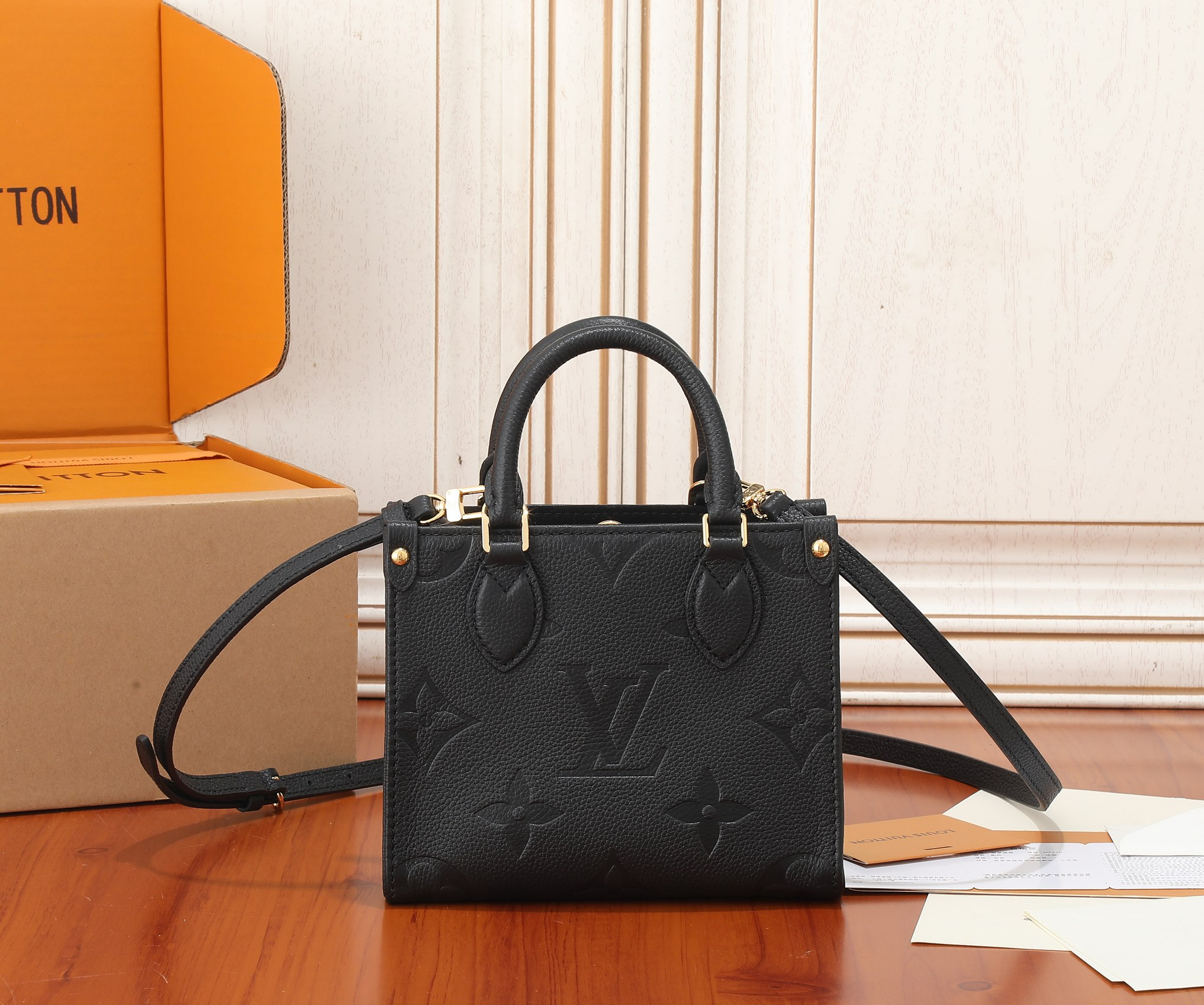 Louis Vuitton OnTheGo BB Monogram Empreinte Leather Shoulder Bag