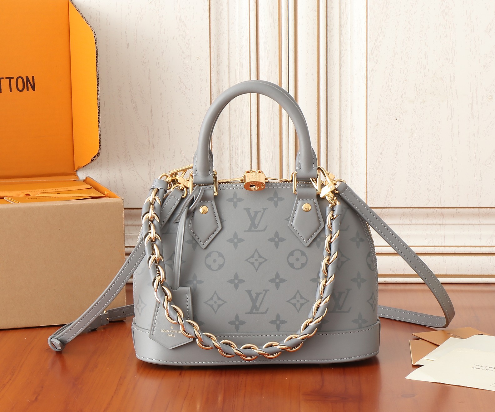 Alma BB Monogram Ink Handbag