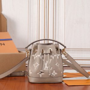 Louis Vuitton Nano Noé Monogram Empreinte Leather Shoulder Bag
