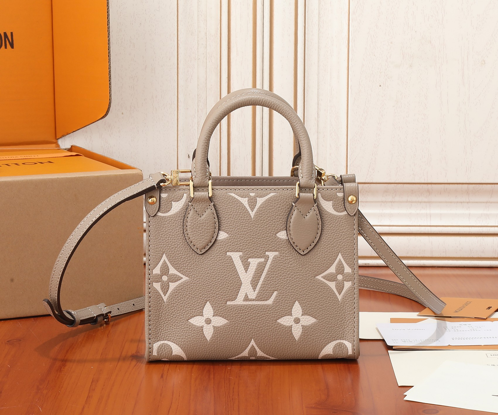 Louis Vuitton OnTheGo BB Handbag in Monogram Empreinte Leather