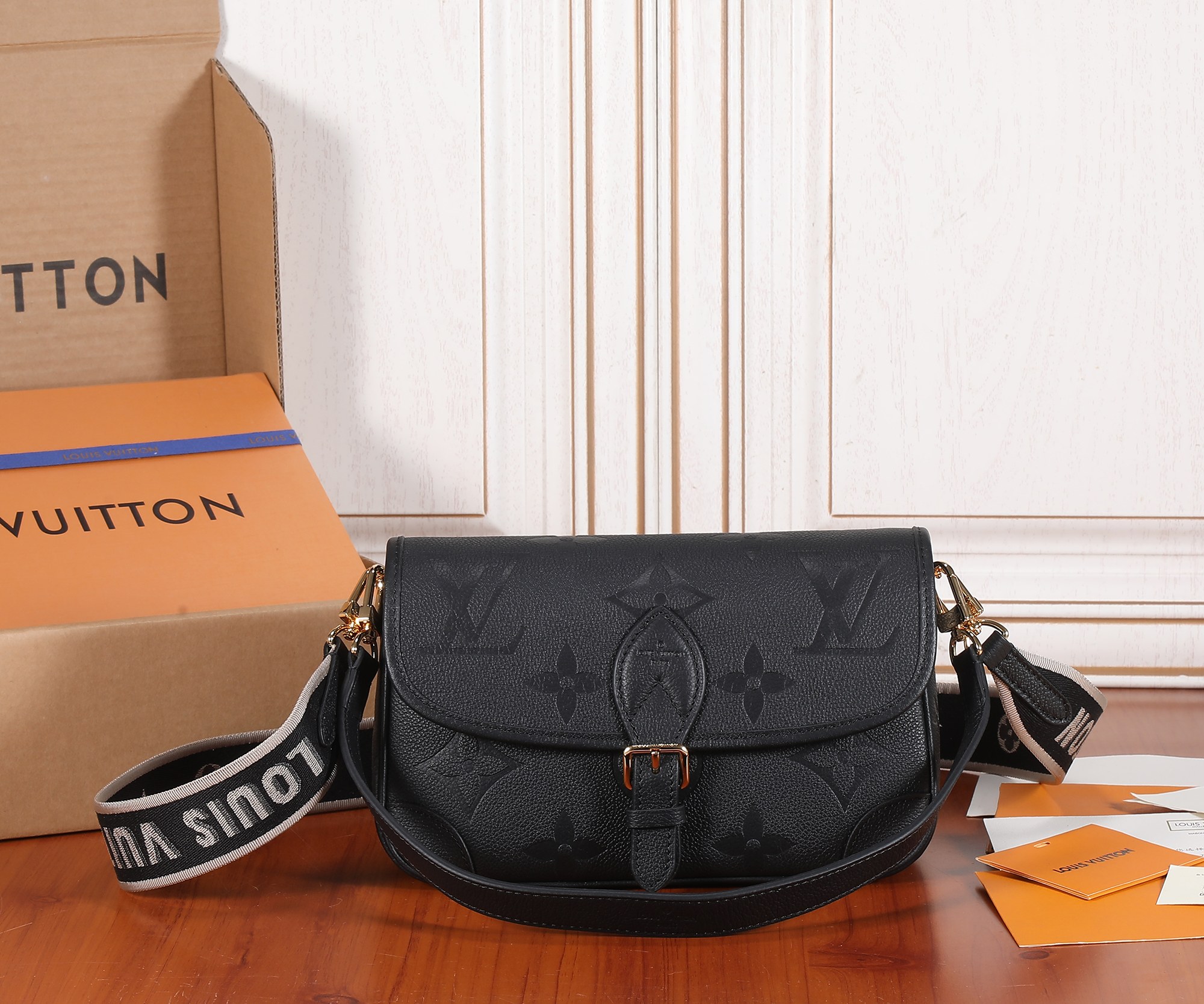 Louis Vuitton Diane Monogram Empreinte Leather Handbag