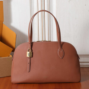 Louis Vuitton Low Key Duffle Tote in Black Grained Calfskin