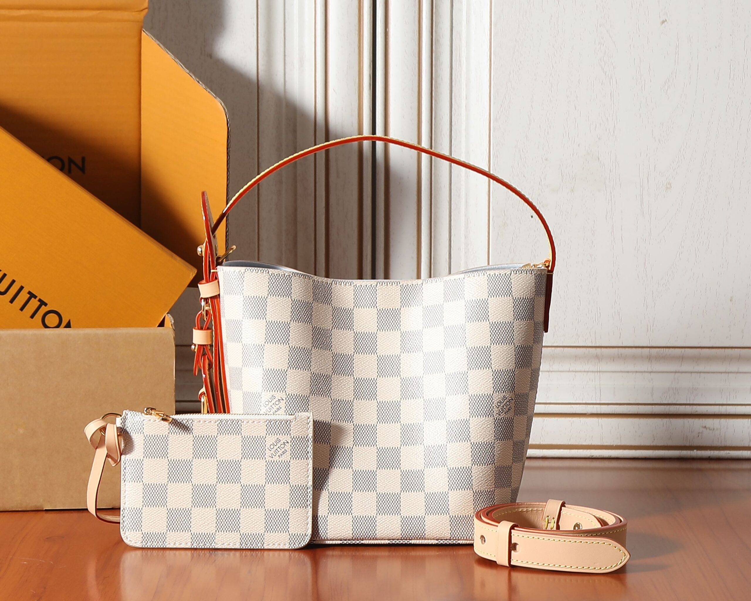 Louis Vuitton All In BB Crossbody Bag in Damier Azur Canvas, N40855