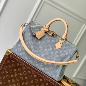 Louis Vuitton Speedy Soft 30 Monogram Denim Handbag