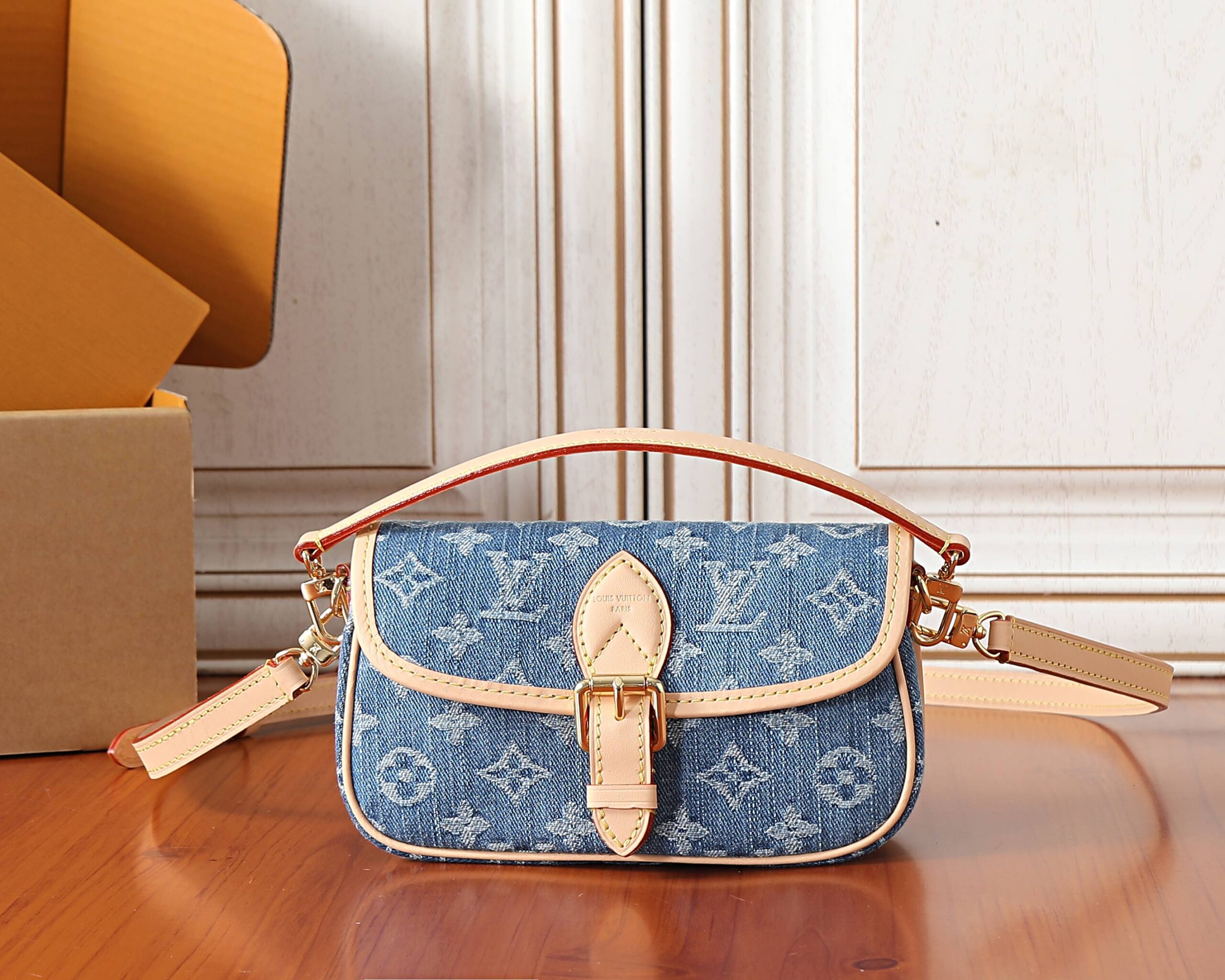 Louis Vuitton Nano Diane Denim Crossbody Bag