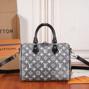 Louis Vuitton Speedy Bandouliere 25 Handbag in Monogram Denim