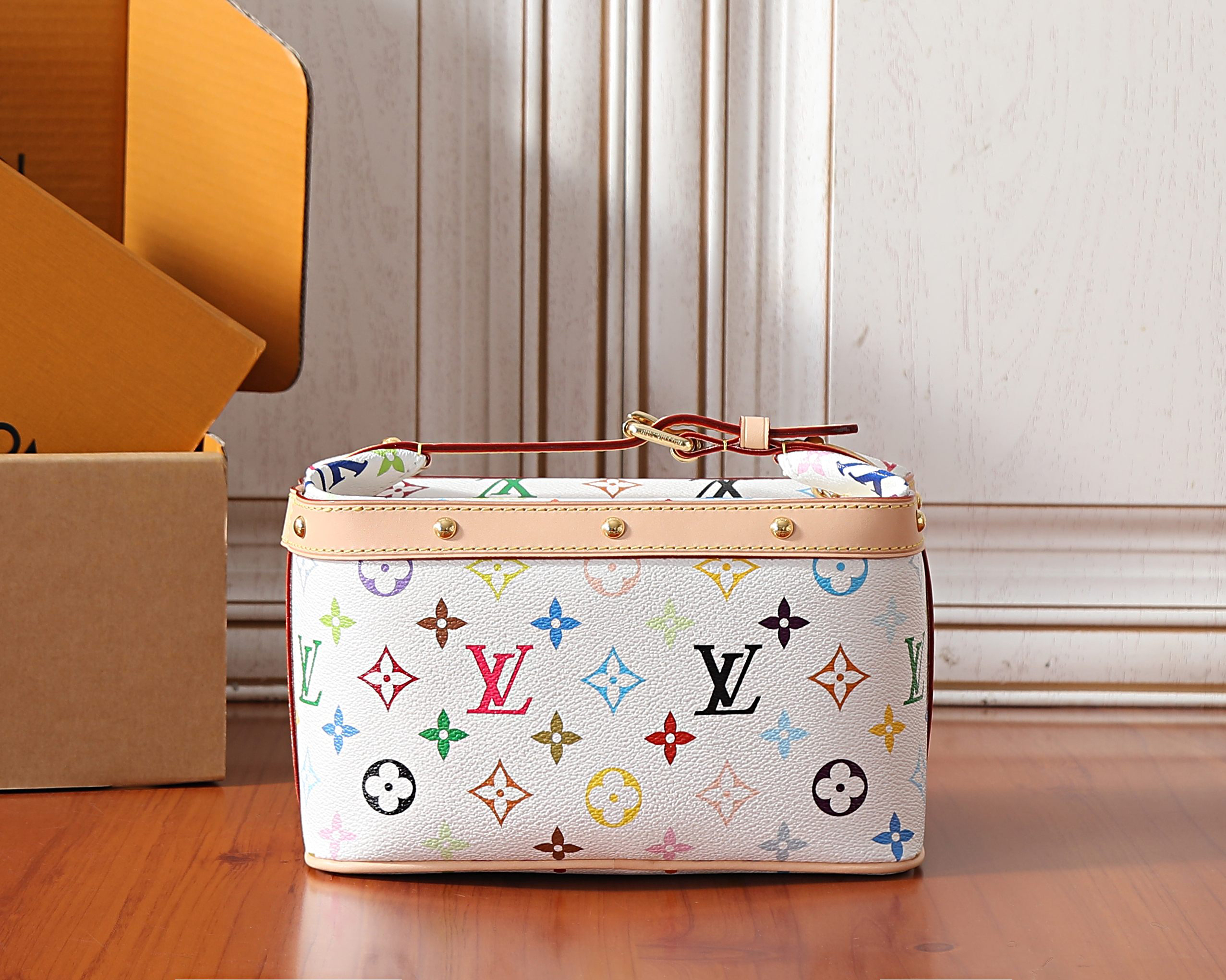 Cruiser Cosmetic Pouch in Monogram Multicolore Coated Canvas