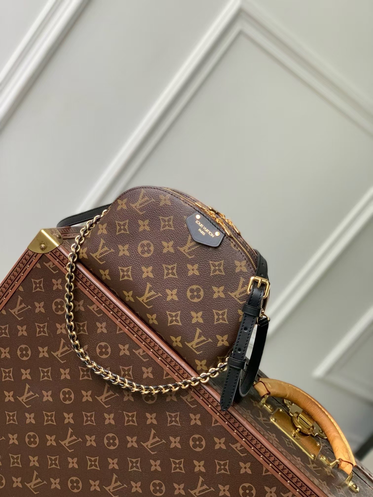 Alma M12996 Monogram Canvas Handbag