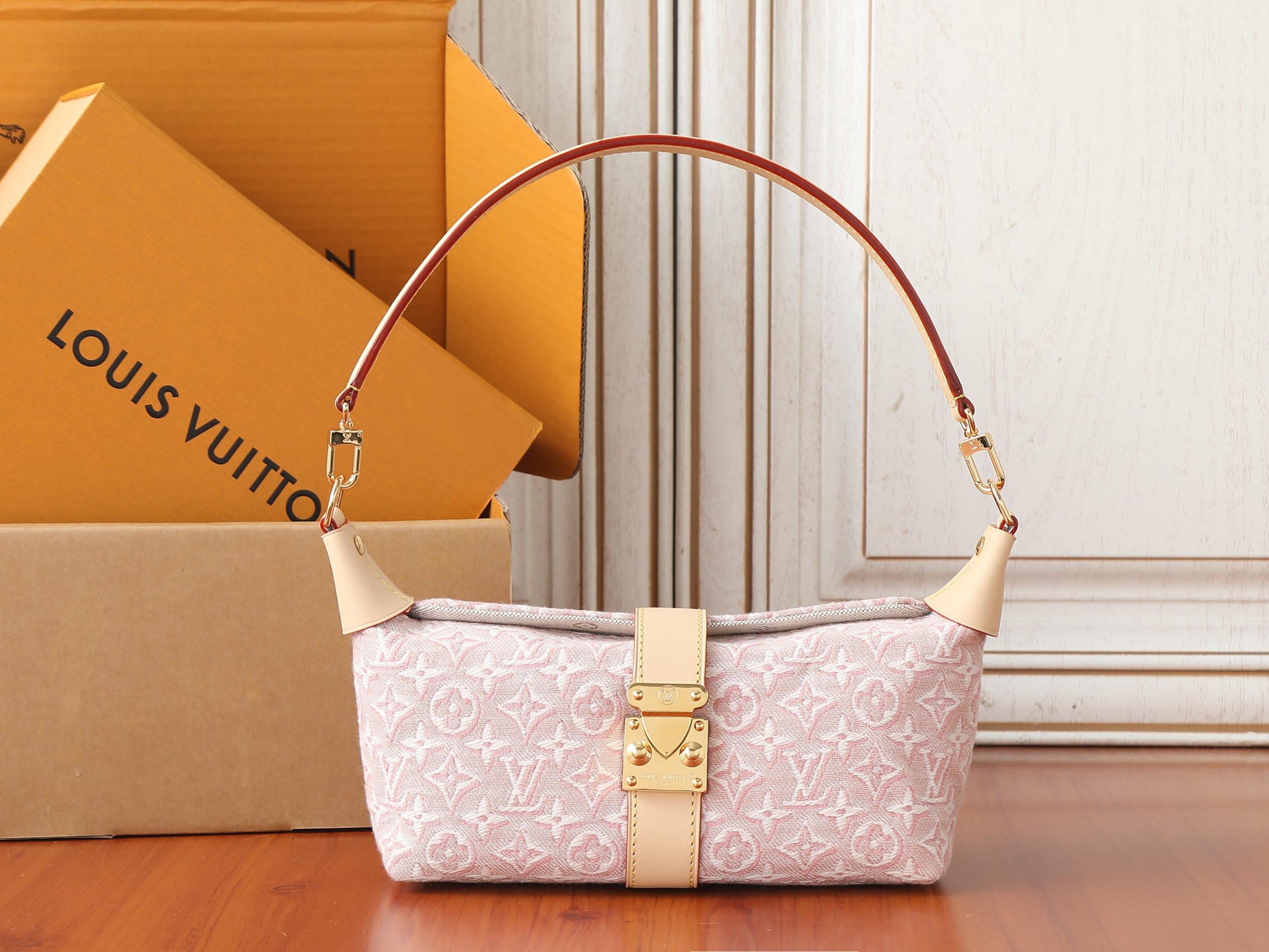 Louis Vuitton Pochette Mia Monogram Embleme Handbag