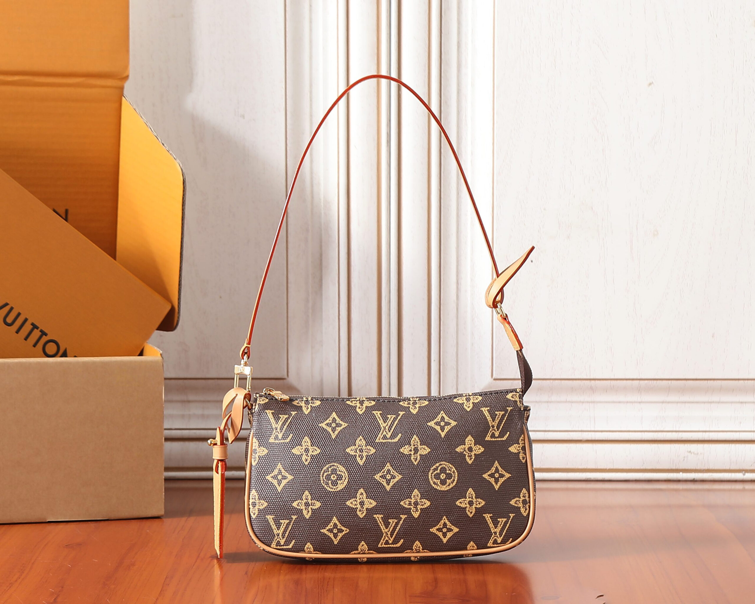 Louis Vuitton Monogram Origin Address Tag with Detachable Strap