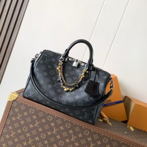 Louis Vuitton Speedy Soft 30 Handbag – Monogram Eclipse Canvas