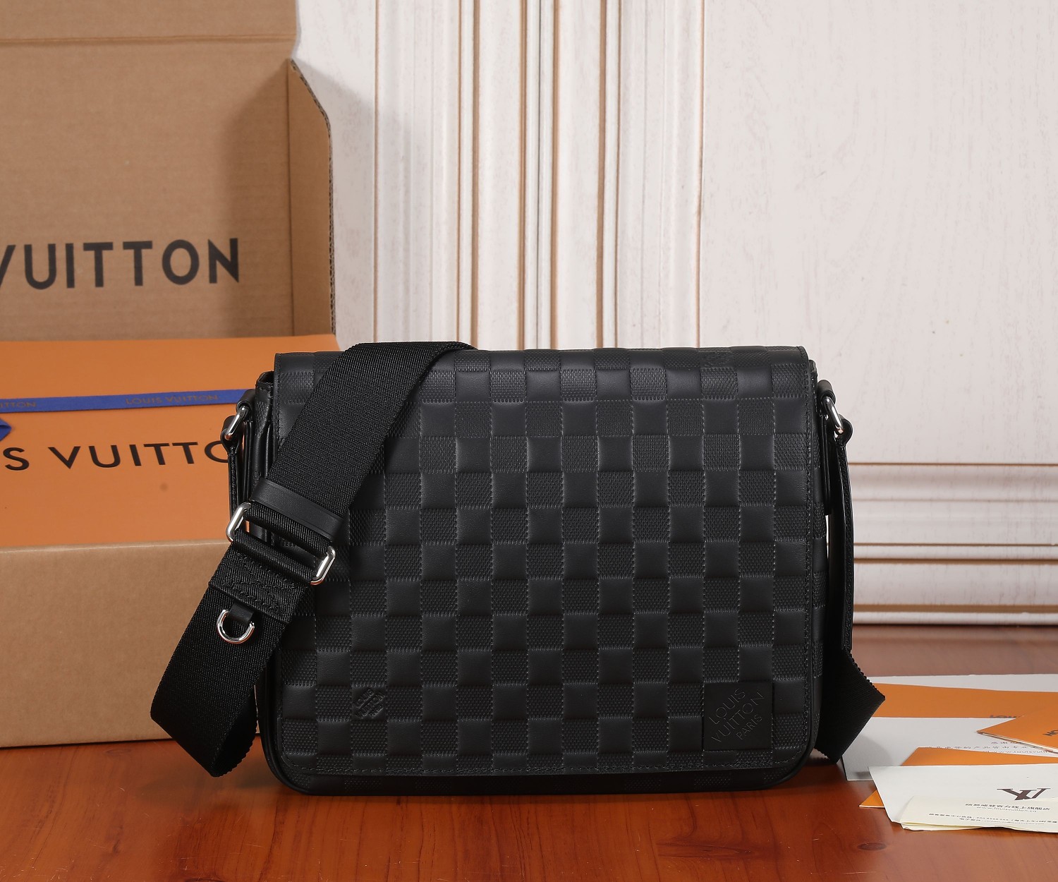 Louis Vuitton District Small Messenger Bag in Damier Infini Coated Canvas