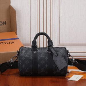 Keepall 25 Handbag in Monogram Eclipse Reverse Canvas