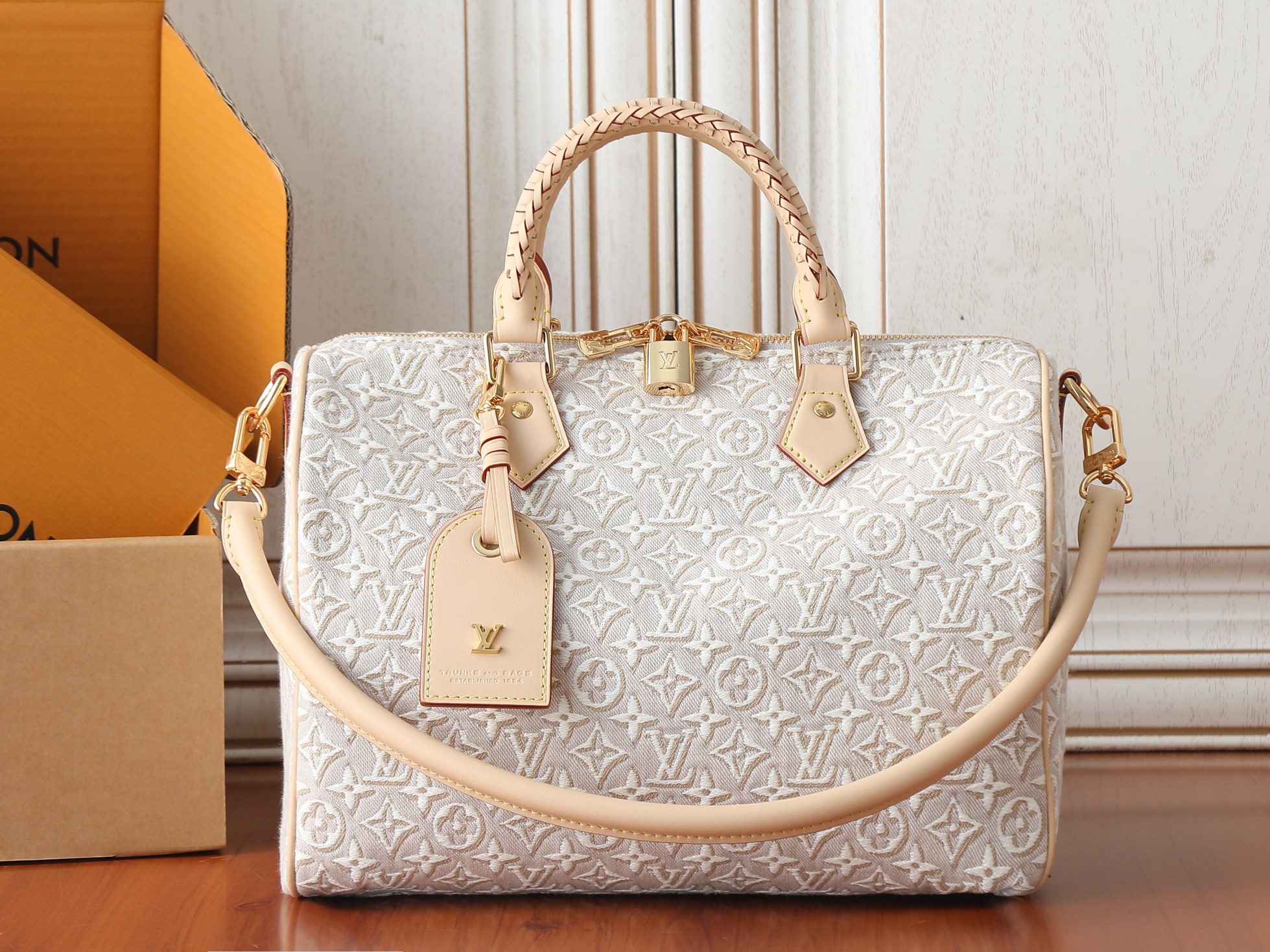 Louis Vuitton Speedy Soft 30 Monogram Embleme Handbag