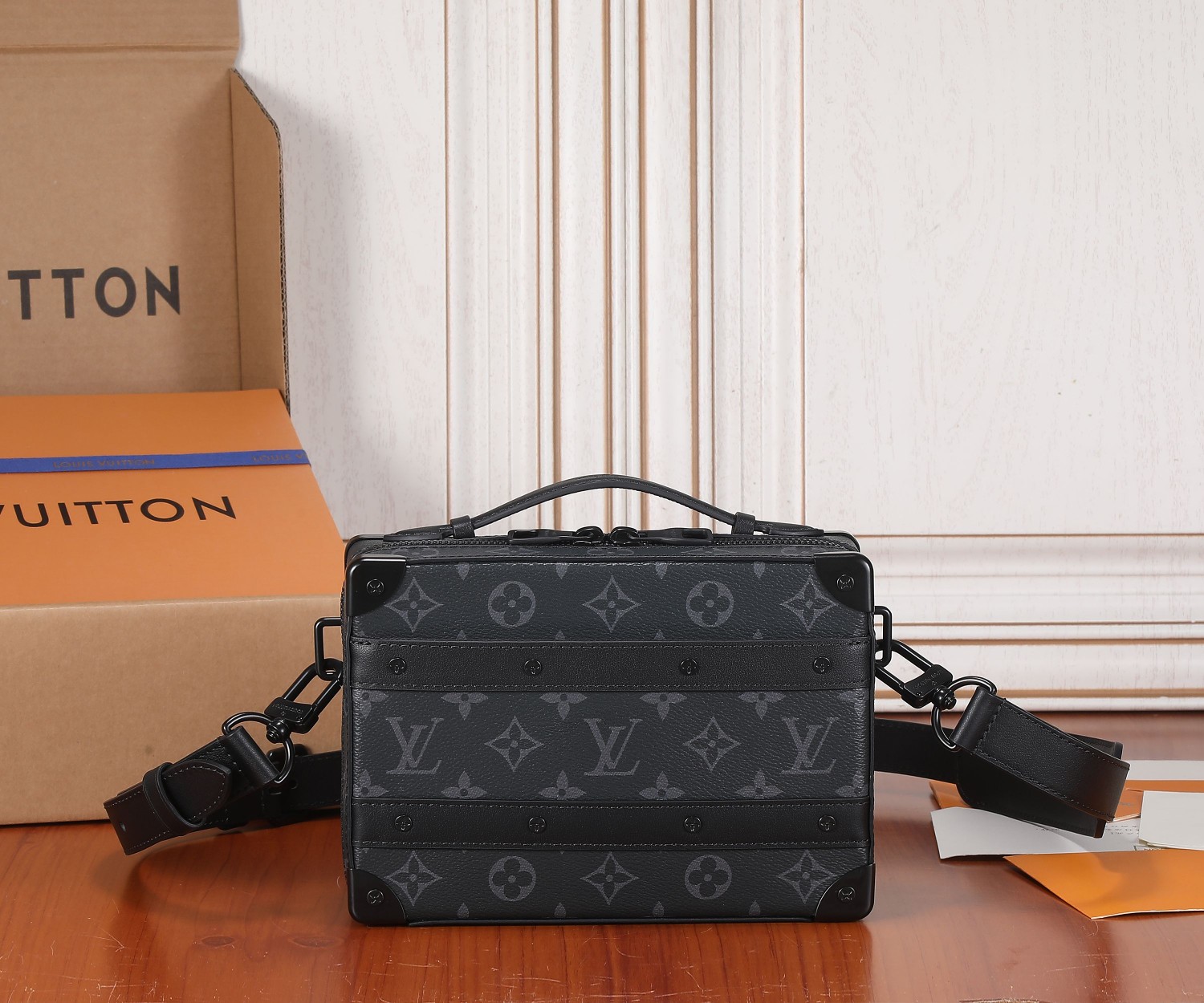Louis Vuitton Soft Trunk Handle Bag in Monogram Macassar Canvas