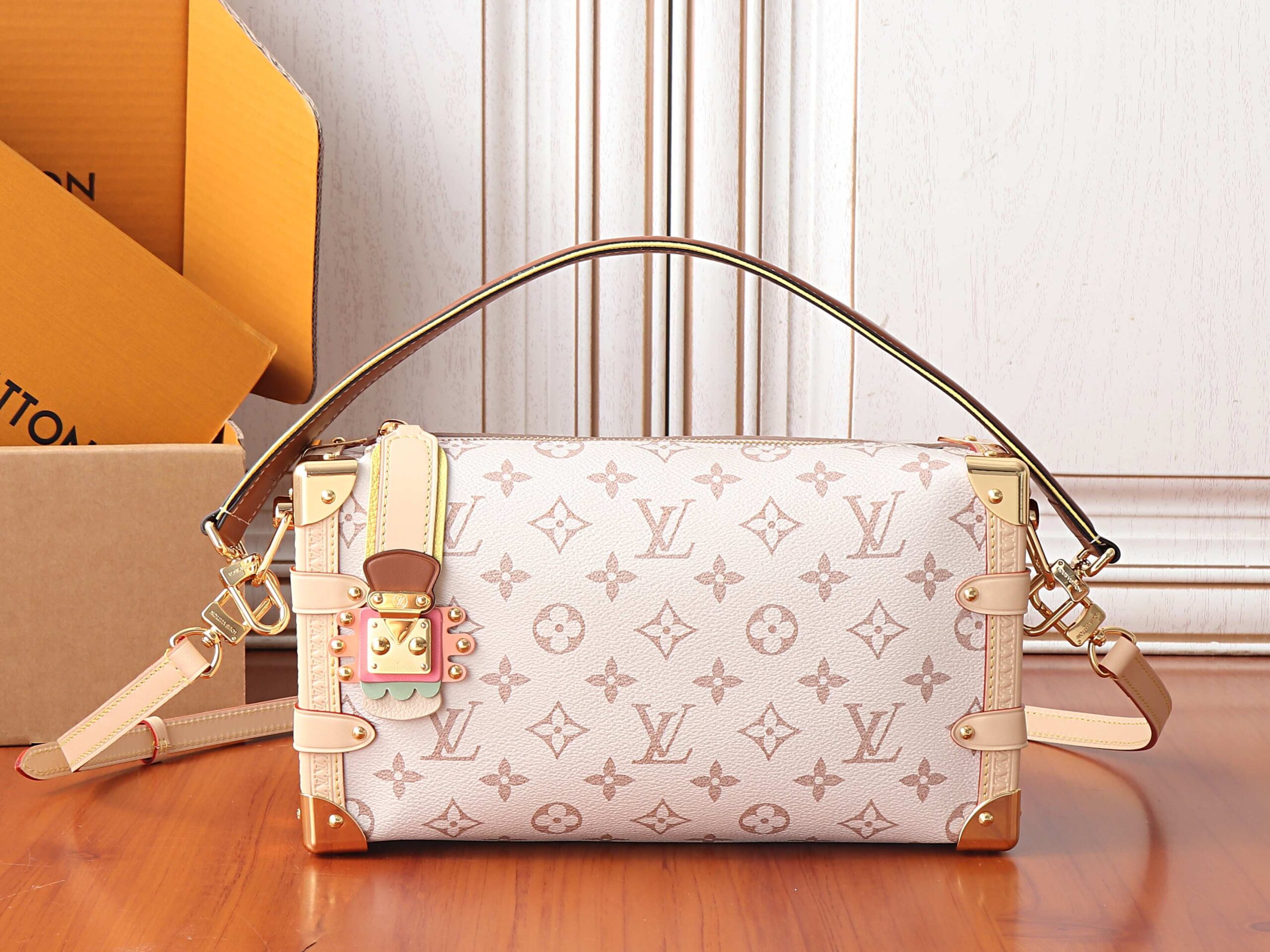 Louis Vuitton Crafty Side Trunk Medium Handbag M29913