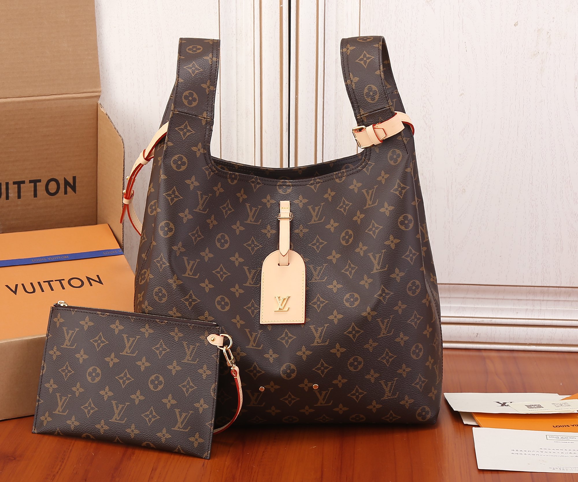 Louis Vuitton Atlantis Large Monogram Canvas Tote Bag M46817