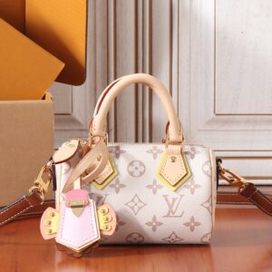 Louis Vuitton Nano Speedy Handbag – LV Crafty Monogram Dune