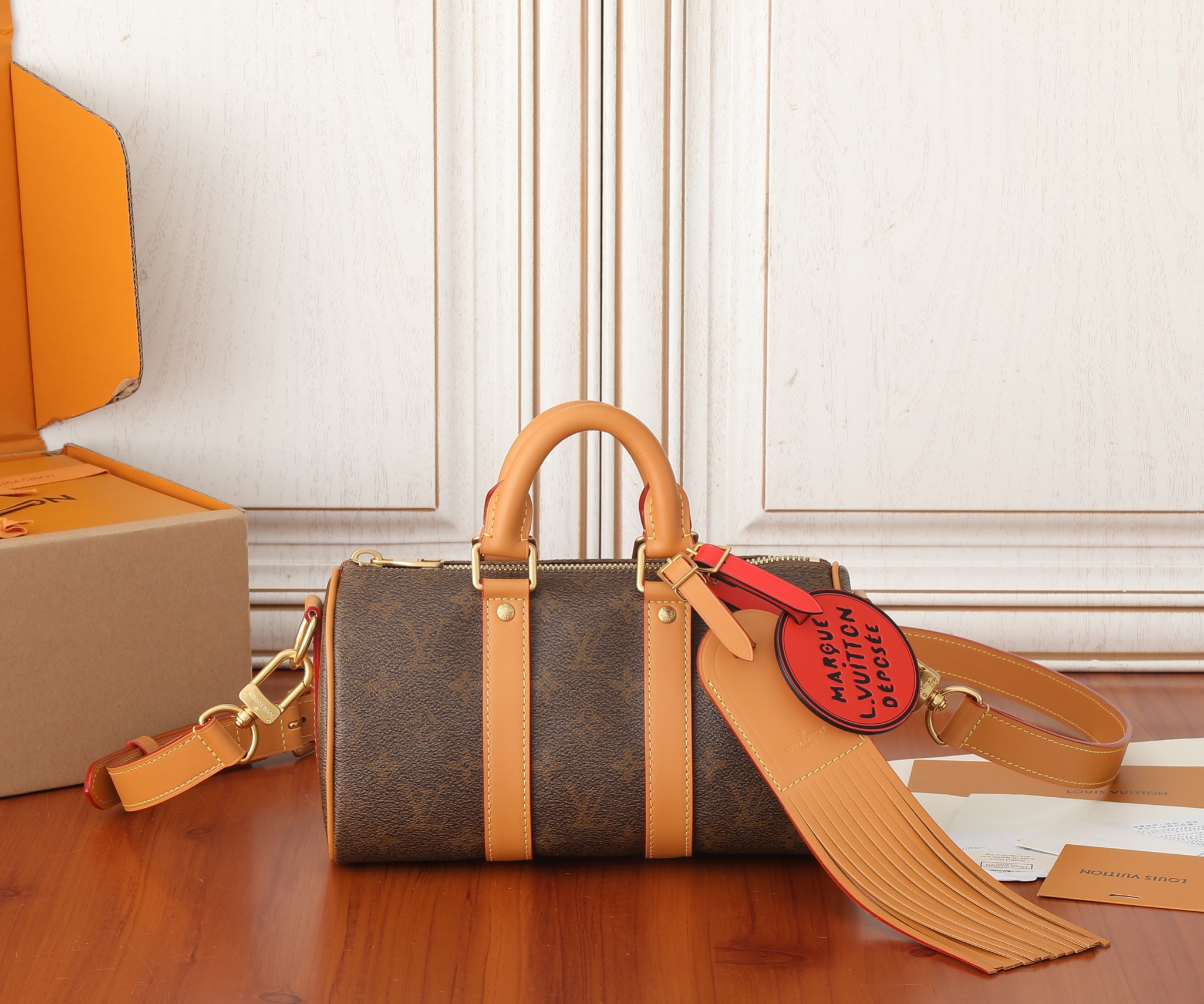Louis Vuitton Keepall Bandoulière 25 Monogram Dust Bag