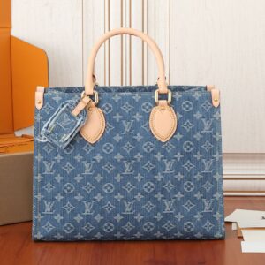 Louis Vuitton OnTheGo Medium Tote Bag in Monogram Denim