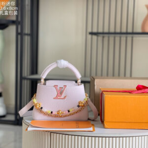 Louis Vuitton Capucines Mini Leather Crossbody Bag