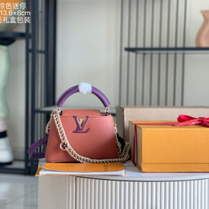 Louis Vuitton Capucines Mini Handbag M29438 in Brown